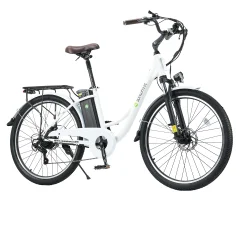Klasično električno kolo iSinwheel U2 - 26" - 350W 36V 13Ah - Vožnja na delo - Bela