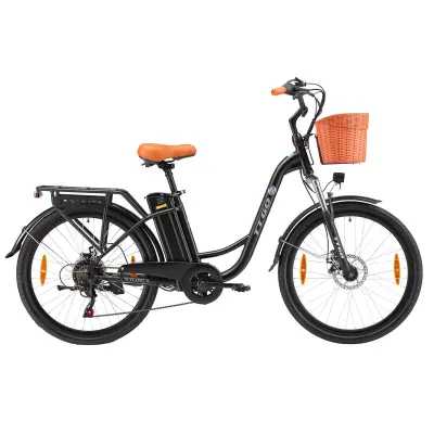 Mestno električno kolo TTGO YY-26ST, 250W 36V 14,5Ah, Shimano 6S, črna