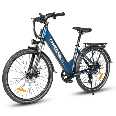 Mestno električno kolo SAMEBIKE RS-A01 Pro-T, 500 W 36 V 15 Ah, modro