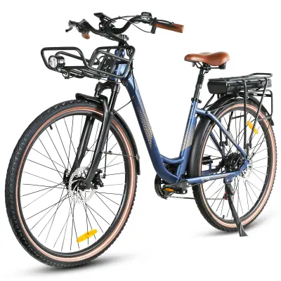 SAMEBIKE RS-A07 Mestno električno kolo za prosti čas, 250 W 36 V 13 Ah, modro