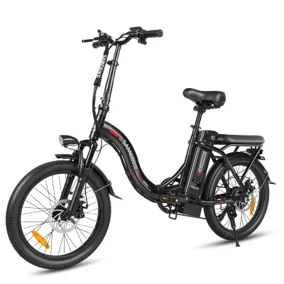 Zložljivo mestno električno kolo SAMEBIKE CY20, kolo z 20" naperami, 250 W 36 V 13 Ah, črno