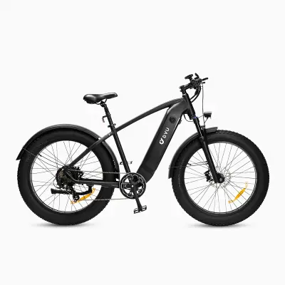Gorsko električno kolo DYU King 750 Fat Tire, 48 V 18 Ah, črno