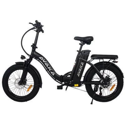 AVAKA BZ20 Plus zložljivo električno kolo 500 W motor 48 V 15 Ah baterija - črna