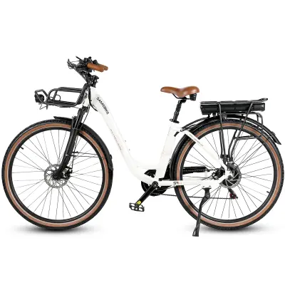 SAMEBIKE RS-A07 Mestno električno kolo za prosti čas, 250 W 36 V 13 Ah, belo