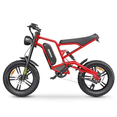 Hidoes B6 električno kolesarsko kolo - 20" - 1200W 48V 17,5Ah - rdeča