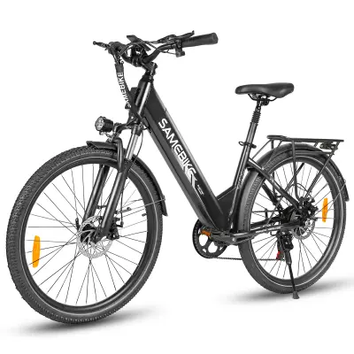 Mestno električno kolo SAMEBIKE RS-A01 Pro-T, 250 W 36 V 15 Ah, črno