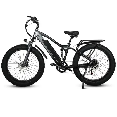 CMACEWHEEL TP26 električno gorsko kolo, 750W 17Ah, 26"*4.0 Fat bike - sivo črno