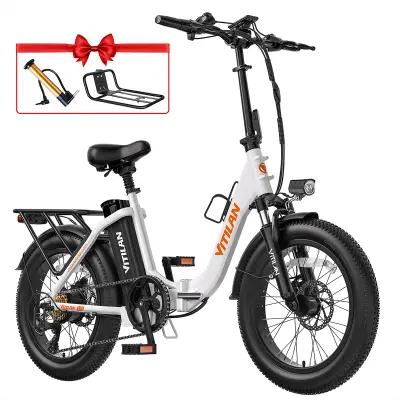 Zložljivo električno kolo Vitilan U3 - 750W 48V 13AH - Step Through - bela