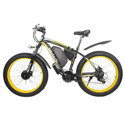 GOGOBEST GF700 26" električno gorsko kolo, dvojni motor 500 W, 27-stopenjski menjalnik SHIMANO - rumena