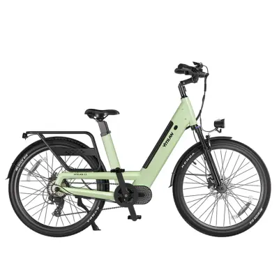 VITILAN L5 Urban Commuter električno kolo - 500 W 48 V 15 Ah - senzor navora - zelena