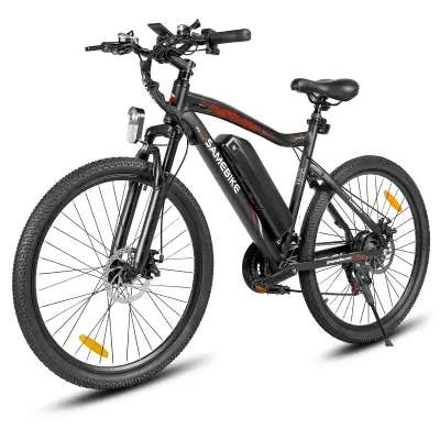 SAMEBIKE SY26-II Commuter električno kolo, 500W 13Ah, Shimano 21 prestav, črna