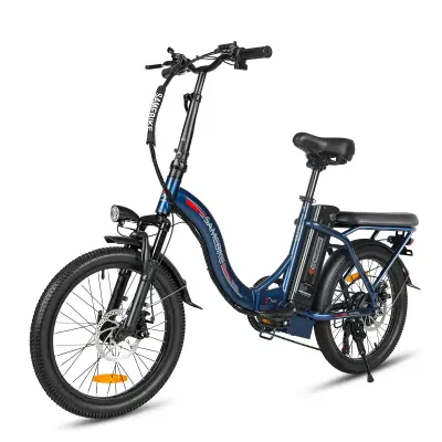 Zložljivo mestno električno kolo SAMEBIKE CY20, kolo z 20" naperami, 350 W 36 V 13 Ah, temno modro