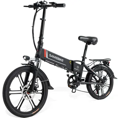 Samebike 20LVXD30-II 350W 20" zložljivo električno treking kolo, 48V 10,4Ah, črno