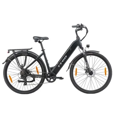 TTGO HZ-28ST Električno mestno kolo, 250W 36V 20Ah, Shimano 7S, črna