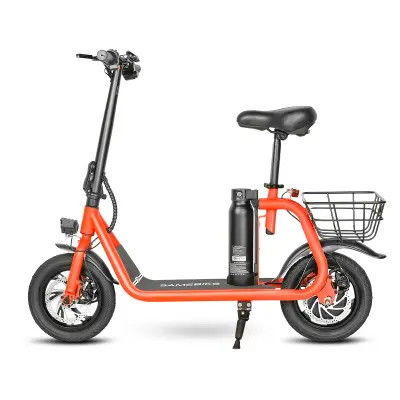 Zložljiv električni skiro SAMEBIKE SM-C01 s sedežem, 350 W 10,4 Ah, rdeč