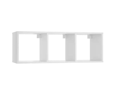 Modularna knjižna omara MODUS 3x1 bela