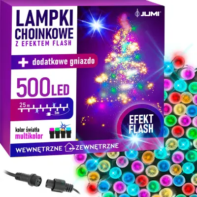 BOŽIČNE LUČI 500 LED multicolor FLASH girlanda