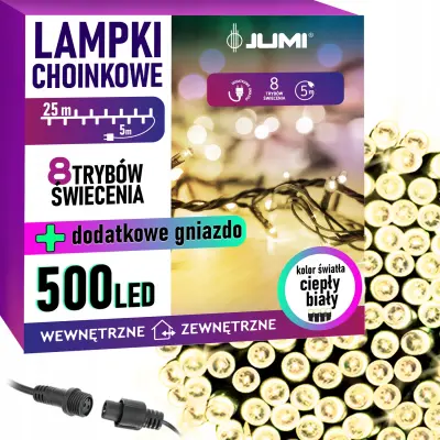 BOŽIČNE LUČI 500 LED topla bela girlanda