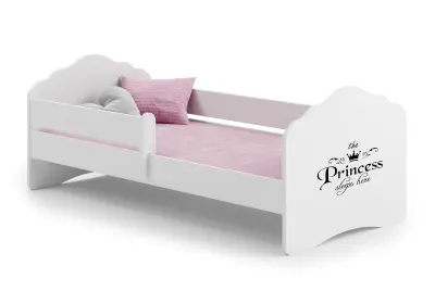 Otroška postelja Wave 160x80 z ograjami - Princeska