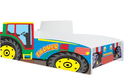 Otroška postelja Traktor barvita 140x70