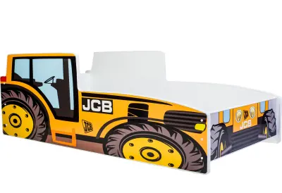 Otroška postelja Traktor rumena 140x70