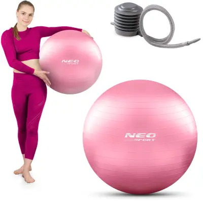Žoga za vadbo 55 cm NS-950 roza