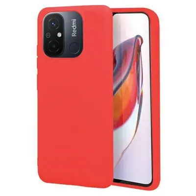 ETUI BELINE CANDY ZA XIAOMI 12C OVITEK KALJENO STEKLO RDEČ