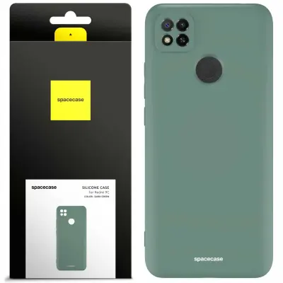 SILIKONSKI OVITEK SPACECASE ZA XIAOMI REDMI 9C TEMNO ZELEN