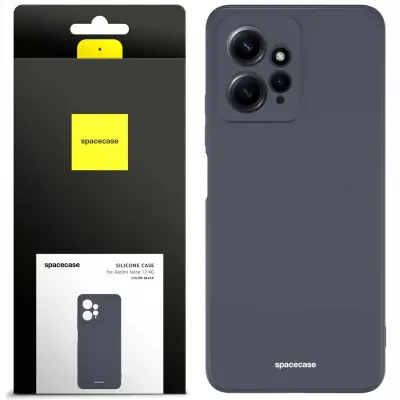 SILIKONSKI OVITEK SPACECASE ZA XIAOMI REDMI NOTE 12 4G ČRN