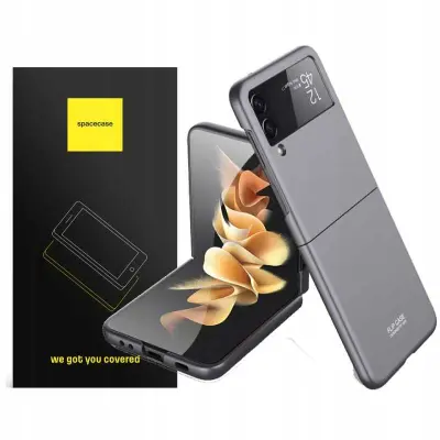 PREKLOPNA OVITEK SPACECASE ZA SAMSUNG GALAXY Z FLIP 3 SIVI OVITEK