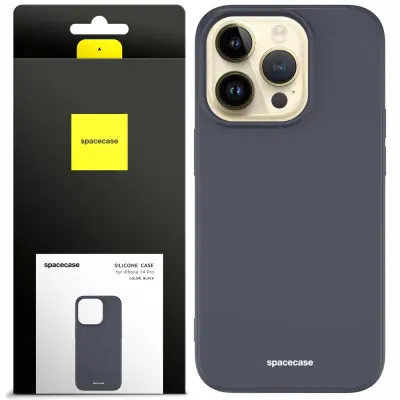 SILIKONSKI OVITEK SPACECASE ZA IPHONE 14 PRO MAX OVITEK ČRN