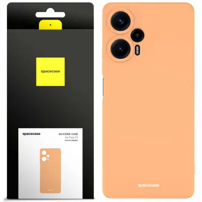SILIKONSKI OVITEK SPACECASE ZA OVITEK POCO F5 ORANŽEN