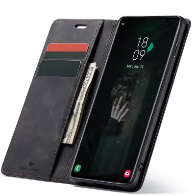 SPACECASE OVITEK DENARNICA ZA SAMSUNG GALAXY S10+ ČRN