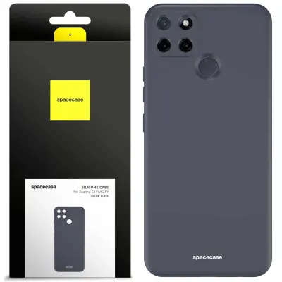 SILIKONSKI OVITEK SPACECASE ZA TELEFON REALME C21Y C25Y ČRN