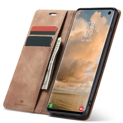 SPACECASE OVITEK OVITEK ZA TELEFON GALAXY S10 SVETLO RJAVE BARVE