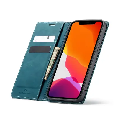 SPACECASE DENARNICA ZA IPHONE 12 PRO MAX OVITEK MODRA