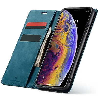 SPACECASE CASE DENARNICA ZA IPHONE X XS MODRA