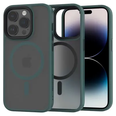 OVITEK SPACECASE HYBRID ZA IPHONE 14 PRO TEMNO ZELEN