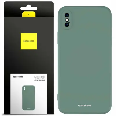 SILIKONSKI OVITEK SPACECASE ZA IPHONE X XS TEMNO ZELEN ANTI-SHOCK