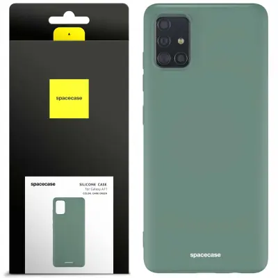 SILIKONSKI OVITEK SPACECASE ZA SAMSUNG GALAXY A71 ZELEN