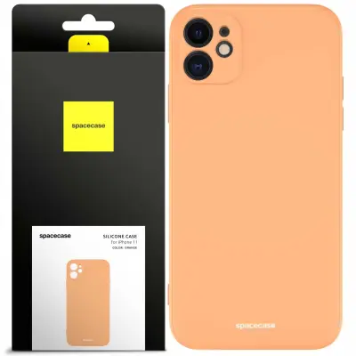 SILIKONSKI OVITEK SPACECASE ZA IPHONE 11 ORANŽEN COMPACT