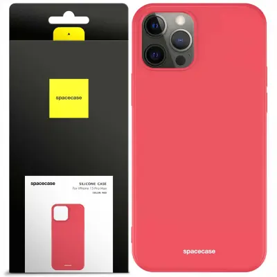 SILIKONSKI OVITEK SPACECASE ZA IPHONE 13 PRO MAX OVITEK RDEČ