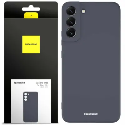 SILIKONSKI OVITEK SPACECASE ZA TELEFON SAMSUNG GALAXY S22+ ČRN