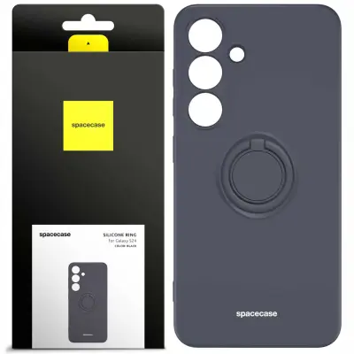 SPACECASE SILIKONSKI OVITEK OBROČ ZA GALAXY S24 ČRN OVITEK