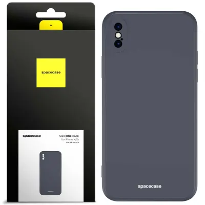 SILIKONSKI OVITEK SPACECASE ZA IPHONE X XS, ČRN