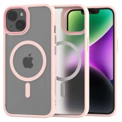 OVITEK SPACECASE HYBRID ZA IPHONE 14 ROZA ZA MAGSAFE