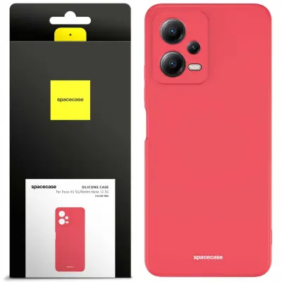 SILIKONSKI OVITEK SPACECASE ZA POCO X5 5G REDMI NOTE 12 5G RDEČ