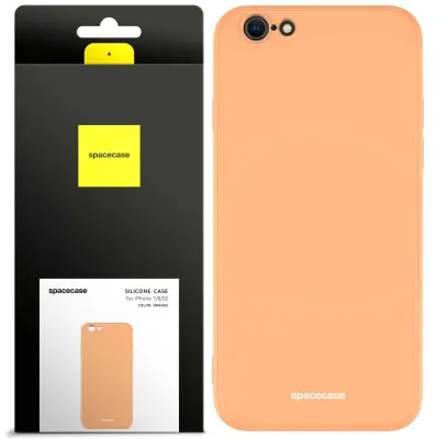 SILIKONSKI OVITEK SPACECASE ZA IPHONE 7 8 SE ORANŽEN