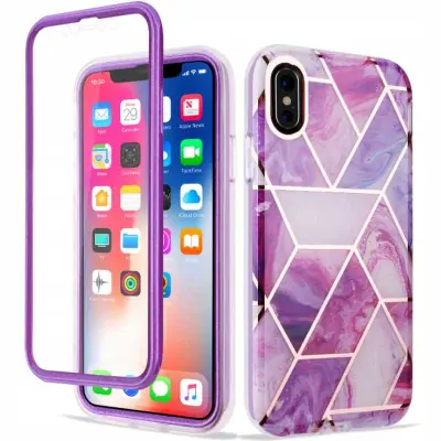 OVITEK SPACECASE OVITEK 360 MARMOR ZA IPHONE X XS VIJOLIČEN