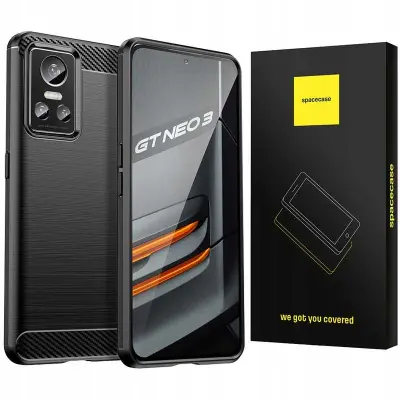OVITEK SPACECASE CARBON ZA TELEFON REALME GT NEO 3 ČRN
